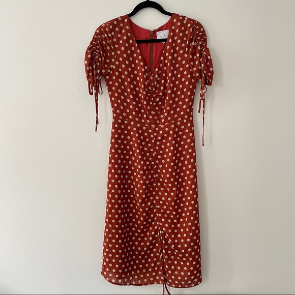 Anthropologie Dresses & Skirts - LAST CHANCE - Anthropologie Polka Dot Midi Dress